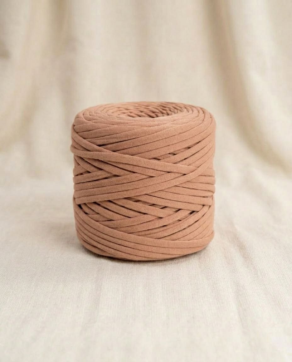 Bobine de Fil Trapilho Premium – Nude Rose / Terre Rosée