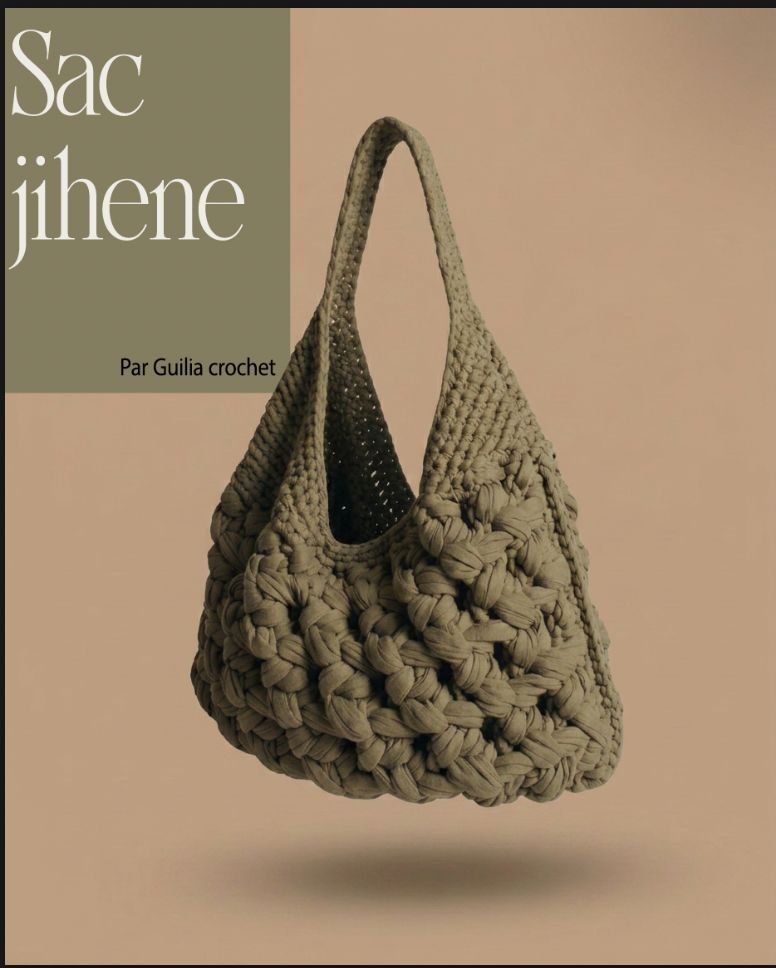 Patron Crochet PDF – Sac Hobo Jihene (Tutoriel Pas à Pas)