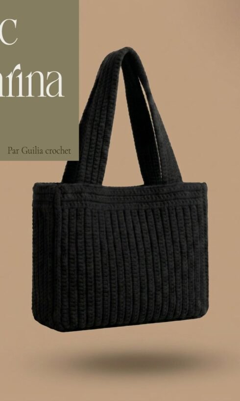 Patron Crochet PDF – Sac Cabas Marina (Tutoriel Pas à Pas)