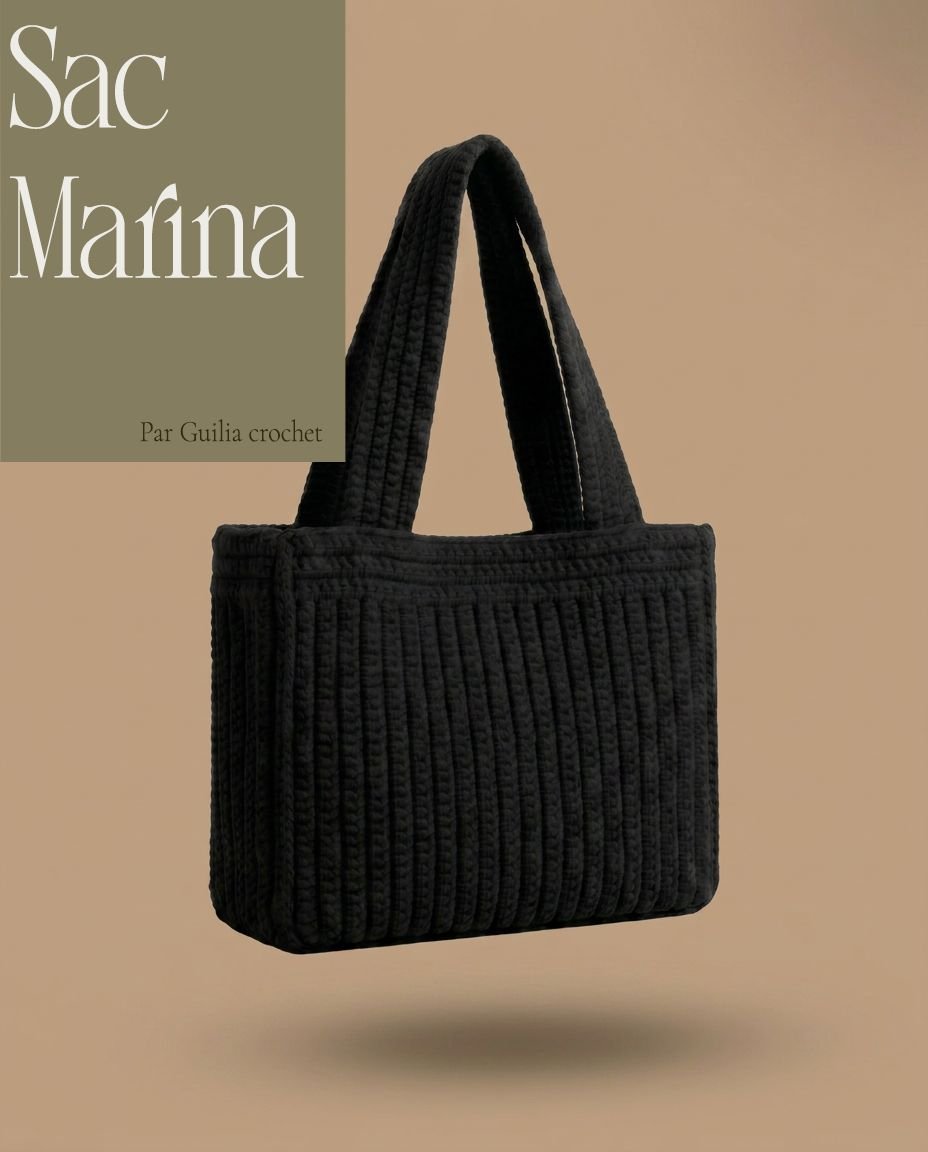 Patron Crochet PDF – Sac Cabas Marina (Tutoriel Pas à Pas)
